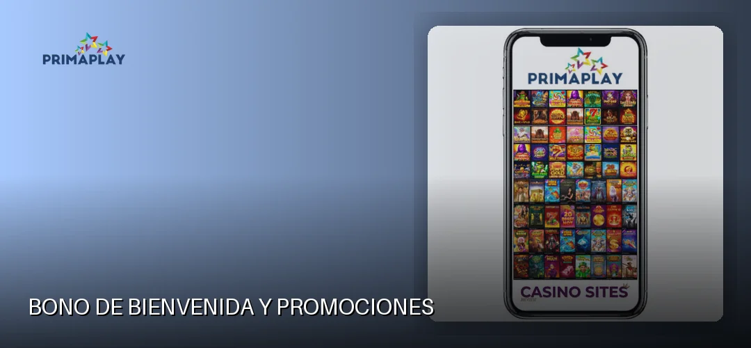 Bono de bienvenida y promociones